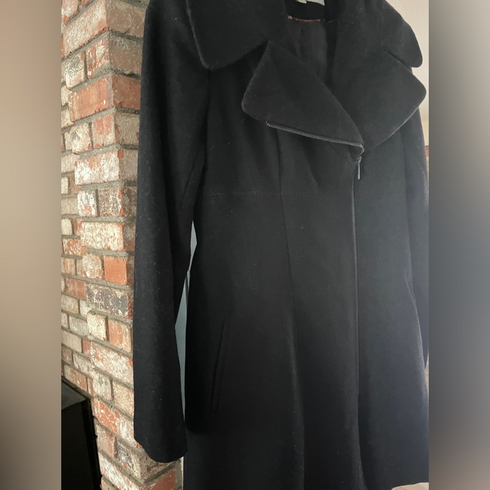 Vintage Black Lined Winter Coat
